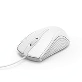 Hama 3 Button Optical Mouse | Plug and Play USB | White